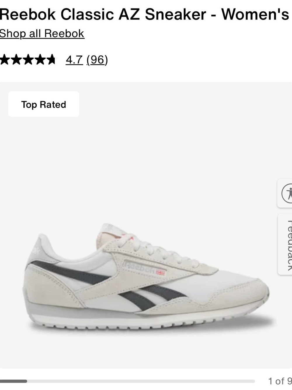 Reebok Women’s Classic AZ Casual Sneakers - Picture 2 of 9